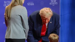 Nietypowy incydent podczas wizyty Trumpa. Prezydent pobiegł za chłopcem