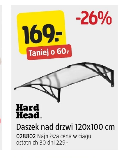 Навіс над дверима Hard Head