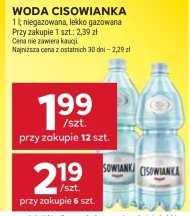 Woda niegazowana Cisowianka