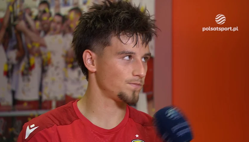 Kajetan Szmyt: Jestem dumny z siebie i liczę, że powtórzymy to w meczu rewanżowym. WIDEO