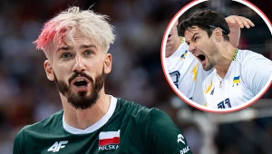 Na zdjęciu as reprezentacji Polski Tomasz Fornal oraz ukraiński siatkarz Wasyl Tupczij