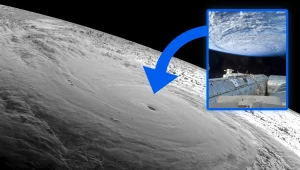 Potężny tajfun nad Pacyfikiem. Astronauta ISS chwycił za iPhone'a