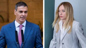 Hiszpania - Włochy. Madryt stawia ultimatum, błyskawiczna reakcja. Na zdj. Pedro Sanchez i Giorgia Meloni