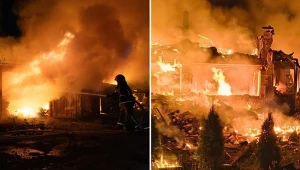Nocny atak Rosji na Kijów i okolice