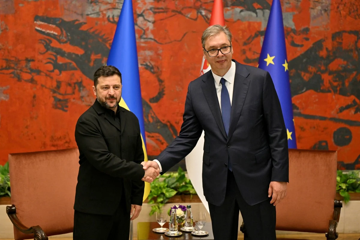 Prezydent Ukrainy Wołodymyr Zełenski spotkał się z prezydentem Serbii Aleksandarem Vucziciem Prezydent Ukrainy Wołodymyr Zełenski spotkał się z prezydentem Serbii Aleksandarem Vucziciem