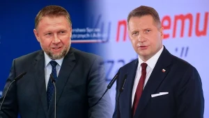 Szef MSWiA Marcin Kierwiński (KO) i poseł PiS, kandydat tej partii na premiera, Przemysław Czarnek