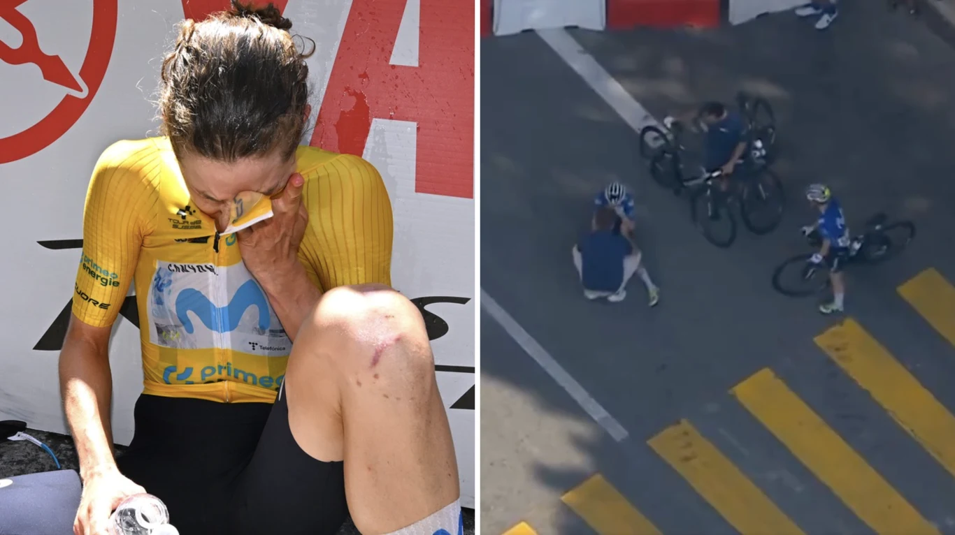 Marlen Reusser zaliczyła upadek w 9. etapie Tour de France Femmes Marlen Reusser zaliczyła upadek w 9. etapie Tour de France Femmes