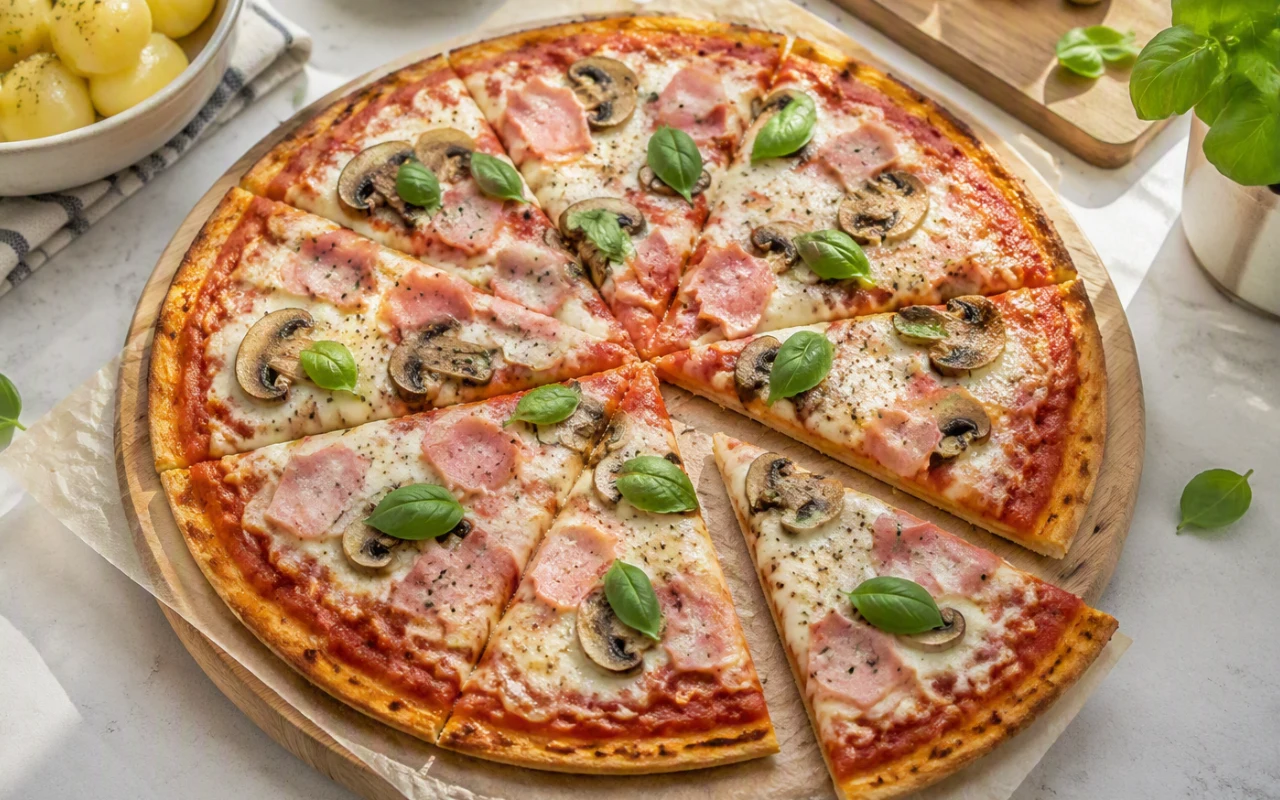 Spód do pizzy z wczorajszych ziemniaków to sprytny przepis w stylu zero waste Pizza z szynką i pieczarkami na spodzie z ziemniaków