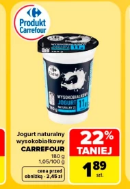 Jogurt naturalny Carrefour