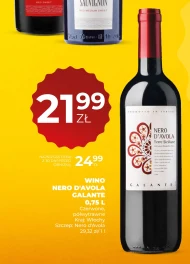 Wino półwytrawne Nero D`Avola