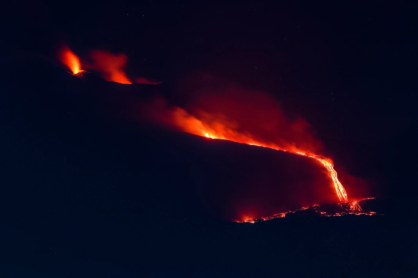 Etna znowu daje o sobie znać