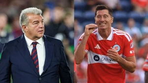 Laporta spotkał się z agentem Lewandowskiego. FC Barcelona w tarapatach