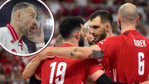 Na zdjęciu Nikola Grbić oraz siatkarze reprezentacji Polski na czele z Norbertem Huberem