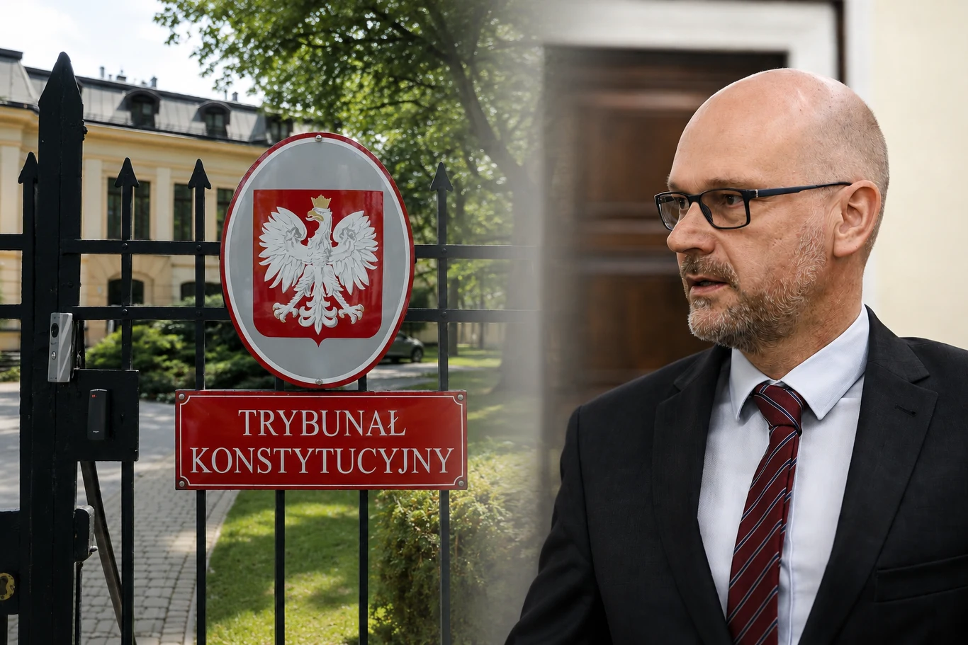Maciej Berek ma trafić do Trybunału Konstytucyjnego Maciej Berek na tle siedziby Trybunału Konstytucyjnego w Warszawie