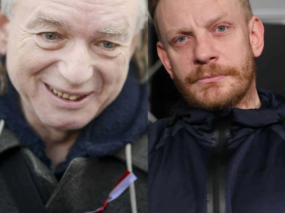 Do najpopularniejszych partnerów Violetty Arlak należeli Jacek Bieleński i Bartosz Żukowski Dwa portrety mężczyzn w średnim wieku, jeden z nich uśmiechnięty, drugi poważny, obaj ubrani w ciemne kurtki.