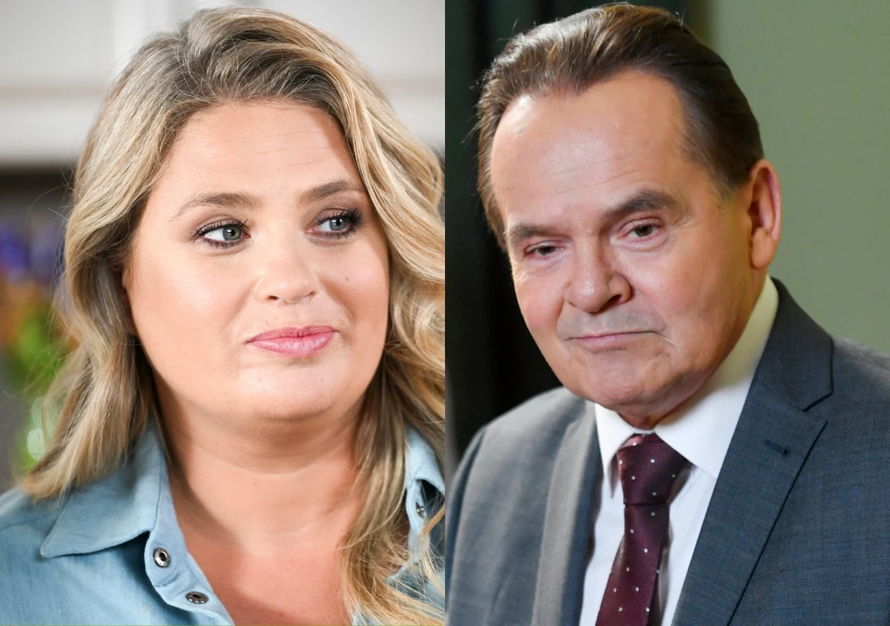 Portrety dwóch osób, kobiety o blond włosach i mężczyzny w garniturze, każda osoba pokazana na osobnym tle.
