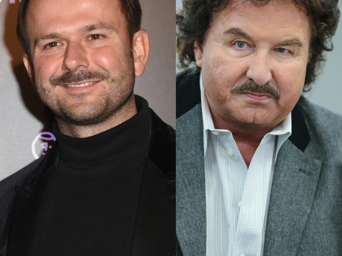 Sławomir Zapała, Krzysztof Krawczyk Sławomir Zapała i Krzysztof Krawczyk. Dwaj artyści muzyczni patrzący w stronę aparatu.