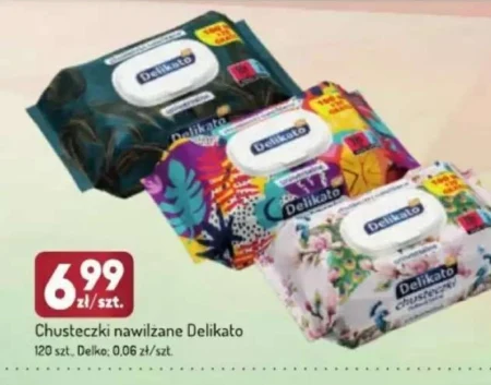 Вологі серветки Delikato