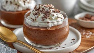 Aksamitny i kremowy pudding czekoladowy. Smakuje każdemu miłośnikowi słodkości