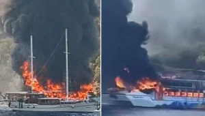 Ogień trawił statek, rejon spowiły kłęby dymu. Wielka ewakuacja pasażerów