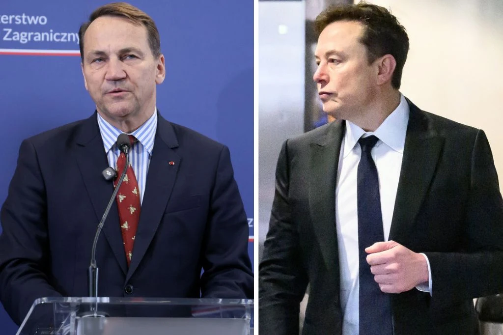 Radosław Sikorski wbił szpilę Elonowi Muskowi. W tle ceny Starlinka Szef MSZ Radosław Sikorski i właściciel firmy Starlink Elon Musk