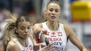 Natalia Bukowiecka i Anna Gryc w sztafecie na Halowych Mistrzostwach Świata w Lekkoatletyce w Toruniu