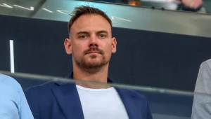 Na zdjęciu Martin Kaczmarski na meczu Legii Warszawa