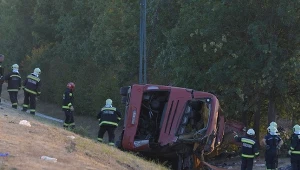 Nagle zjechał do rowu. Służby o możliwej przyczynie wypadku na Węgrzech