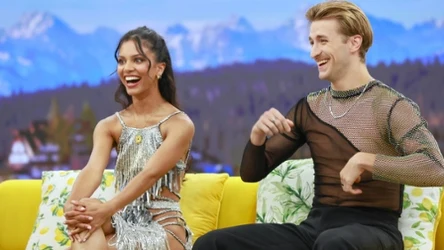 Estelle François i Krystian Rzymkiewicz w "halo tu polsat"