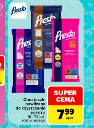 Вологі серветки Presto