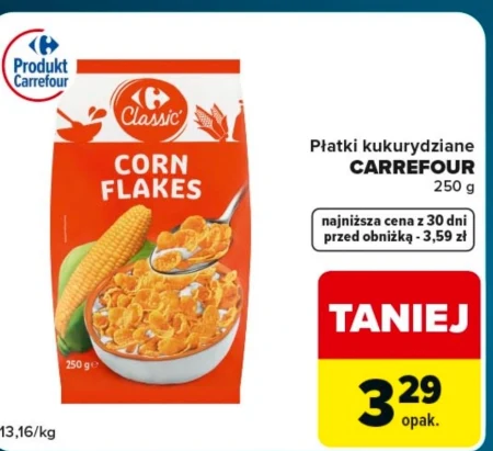 Кукурудзяні пластівці Carrefour