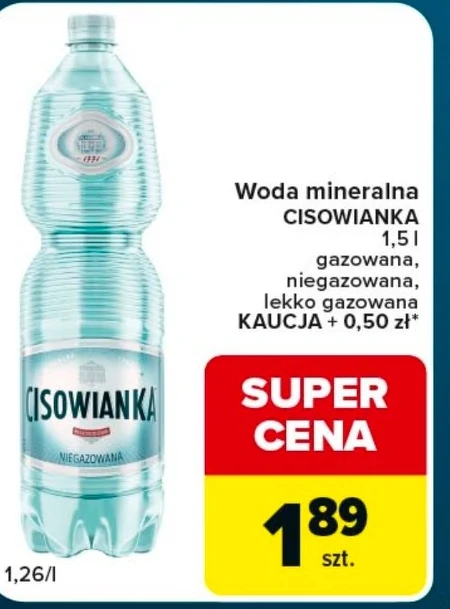 Негазована вода Cisowianka