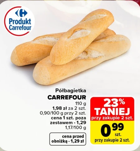 Половина багета Carrefour