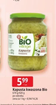 Kapusta kwaszona BIO Village