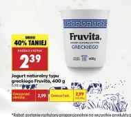 Jogurt typu greckiego FruVita