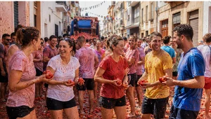 Festiwal La Tomatina w Hiszpanii 