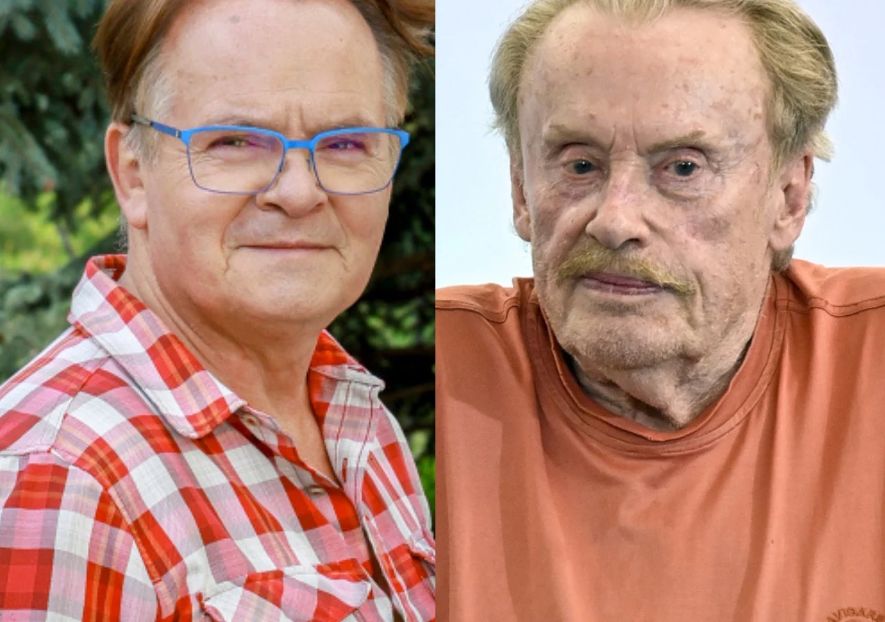Piotr Pręgowski, Daniel Olbrychski Piotr Pręgowski i Daniel Olbrychski, aktorzy występujący w nowym sezonie serialu Ranczo.