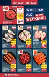 Ceny spadają na weekend - Aldi