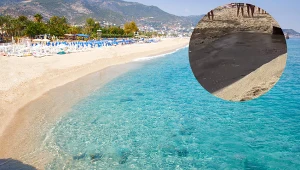 Szok na plaży w Alanyi. Polka nagrała czarną ciecz wpływającą do morza
