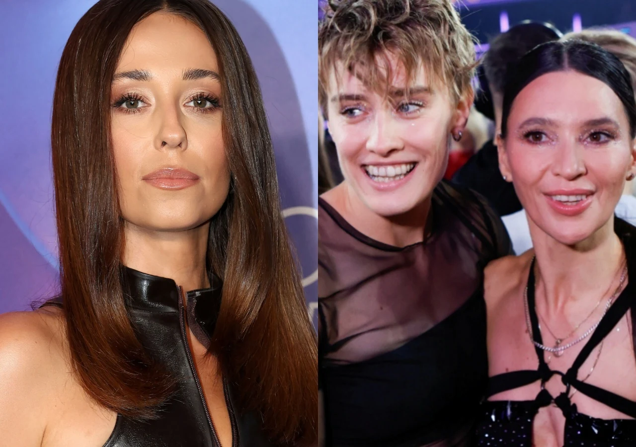 Izabella Krzan, Katarzyna Zillmann i Janja Lesar Izabella Krzan oraz Katarzyna Zillmann i Janja Lesar w czarnych strojach na zestawienionych zdjęciach.