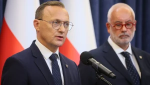 Rzecznik prasowy prezydenta Rafał Leśkiewicz oraz doradca prezydenta prof. Piotr Czauderna