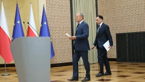 Donald Tusk i Andrzej Domański