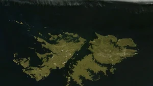 Zdjęcie satelitarne Falklandów
