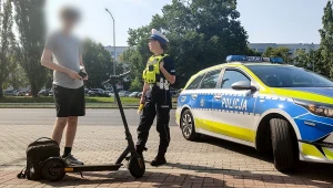 Policja coraz częściej kontroluje użytkowników elektrycznych hulajnóg