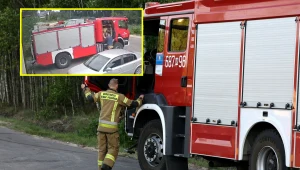 Druhowie z OSP w Ostrówku wyjechali do akcji w 3 minuty. - Fot. Facebook - OSP w Ostrówku