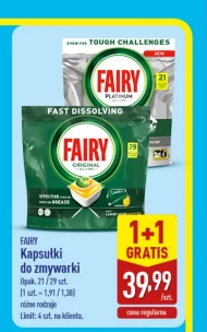 Kapsułki do zmywarki Fairy