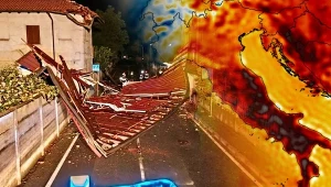 "Desperacko" próbowali go powstrzymać. Woda porwała rowerzystę