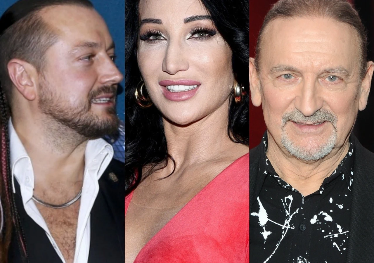 Baron, Justyna Steczkowska, Marek Piekarczyk Byli i obecni jurorzy programu "The Voice of Poland": Baron, Justyna Steczkowska oraz Marek Piekarczyk w kadrze portretowym.