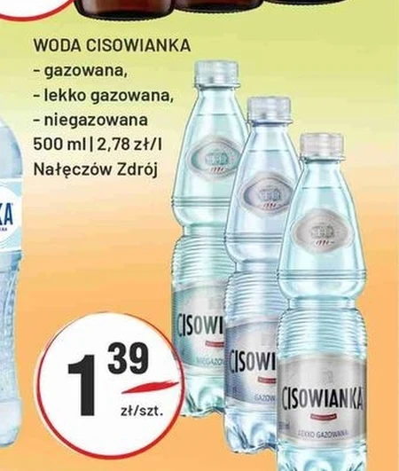 Негазована вода Cisowianka