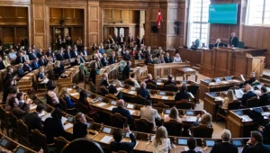 Posiedzenie duńskiego Folketingu